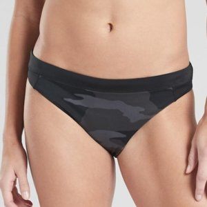 Athleta Freestyle Camo Bikini Bottom Black Small